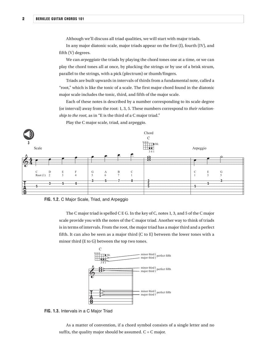 Berklee Guitar Chords 101 Berklee Guide Softcover Audio Online - TAB [300636]