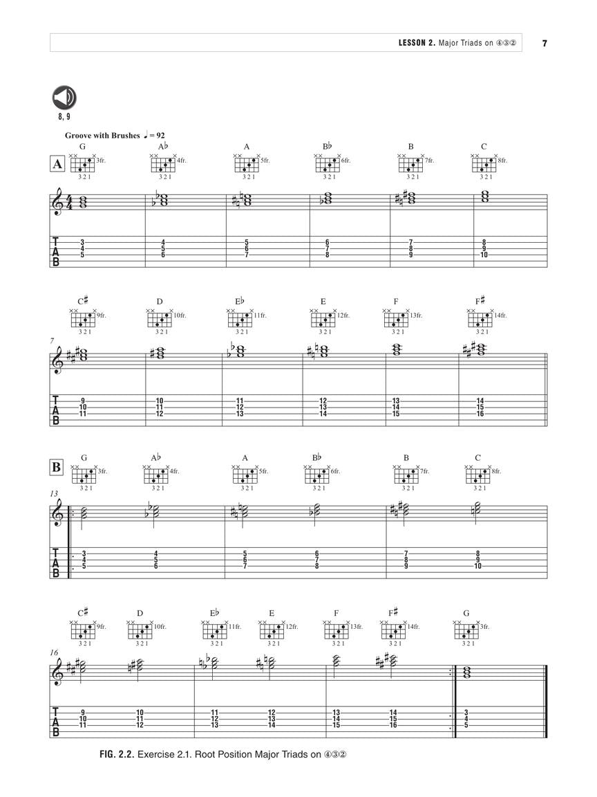 Berklee Guitar Chords 101 Berklee Guide Softcover Audio Online - TAB [300636]