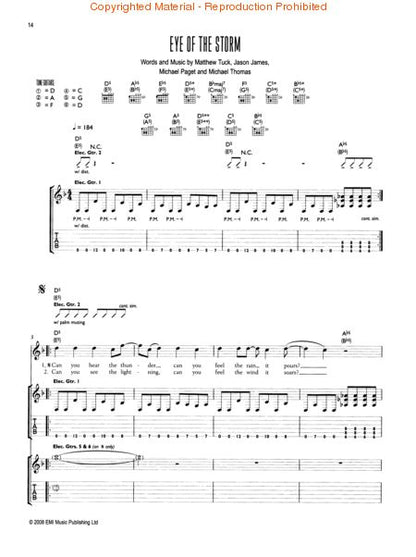 Bullet for My Valentine – Scream Aim Fire Guitar Recorded Versions TAB [690957]