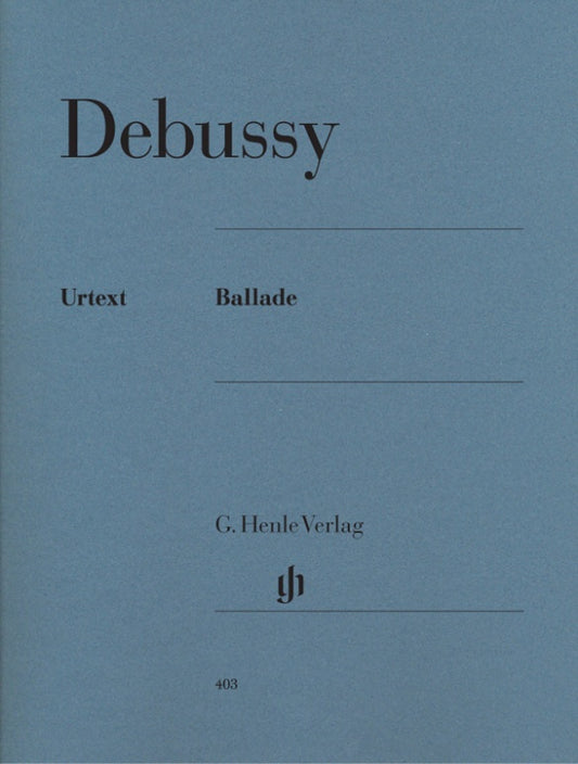 CLAUDE DEBUSSY Ballade [HN403]