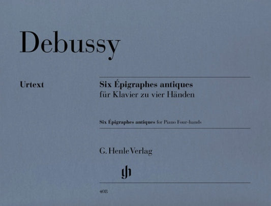 CLAUDE DEBUSSY Six Epigraphes antiques for Piano Four-hands [HN408]