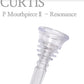 CURTIS P Trombone Mouthpiece Ⅱ - Resonance Crystal Clear - Large Shank