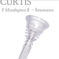 CURTIS P Tuba Mouthpiece Ⅱ - Resonance Crystal Clear - European Shank