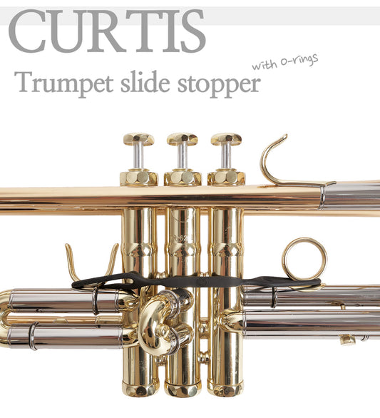[Non-Deforming High Elasticity] CURTIS Trumpet Slide Stopper – Includes Silicone Tuning Support O-Rings