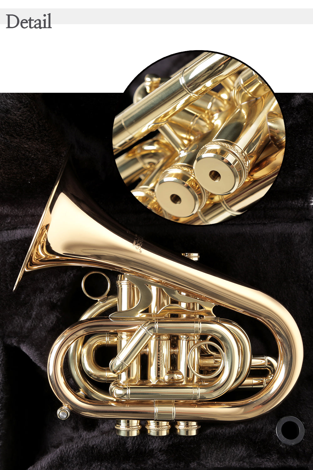 Carol brass mini pocket store trumpet for sale