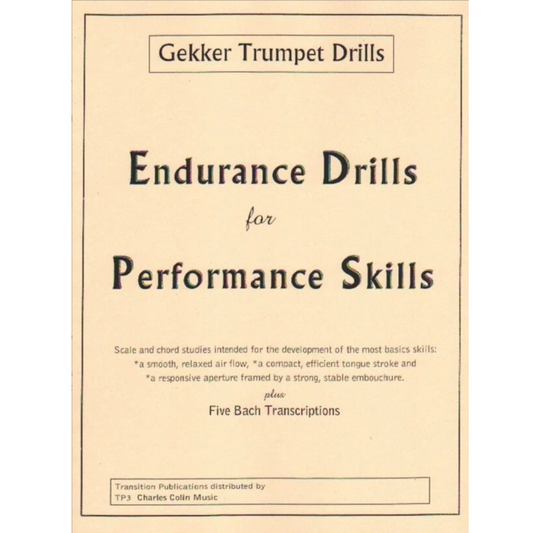 Chris Gekker Trumpet Drills - Endurance Drills for Performance Skills [CCTP3]