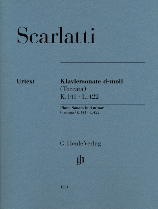 DOMENICO SCARLATTI Piano Sonata d minor (Toccata) K. 141, L. 422 [HN1221]