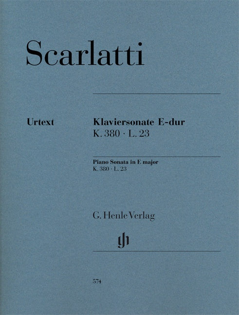 DOMENICO SCARLATTI Piano Sonata in E major K. 380, L. 23 [HN574]