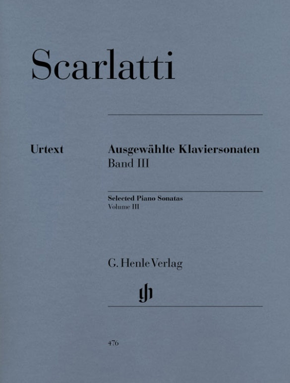 DOMENICO SCARLATTI Selected Piano Sonatas, Volume III [HN476]