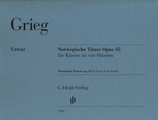 EDVARD GRIEG Norwegian Dances op. 35 for Piano Four-hands [HN1283]
