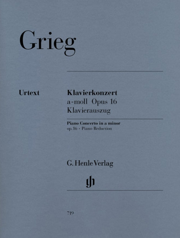 EDVARD GRIEG Piano Concerto a minor op. 16 [HN719]