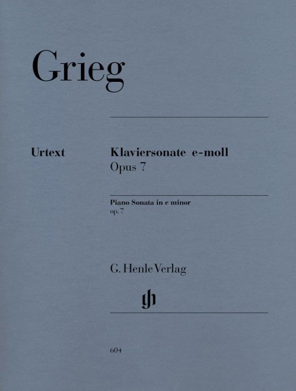 EDVARD GRIEG Piano Sonata e minor op. 7 [HN604]