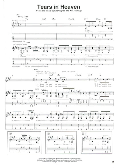Eric Clapton – Unplugged – Deluxe Edition Guitar Recorded Version -TAB [124873]