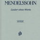 FELIX MENDELSSOHN BARTHOLDY Piano works, Volume III - Songs without Words [HN361]