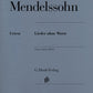 FELIX MENDELSSOHN BARTHOLDY Piano works, Volume III - Songs without Words [HN327]