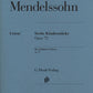 FELIX MENDELSSOHN BARTHOLDY Six Children's Pieces op. 72 [HN914]