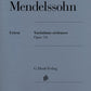 FELIX MENDELSSOHN BARTHOLDY Variations sérieuses op. 54 [HN620]