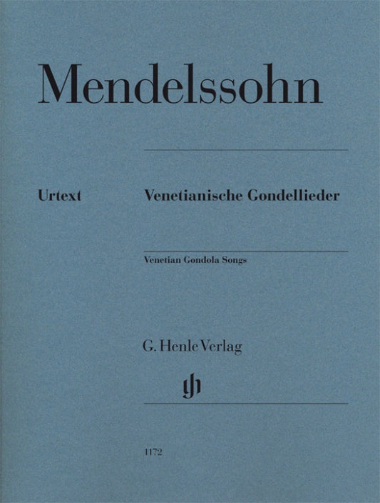 FELIX MENDELSSOHN BARTHOLDY Venetian Gondola Songs for Piano [HN1172]