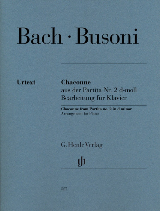 FERRUCCIO BUSONI Chaconne from Partita no. 2 d minor (Johann Sebastian Bach) [HN557]