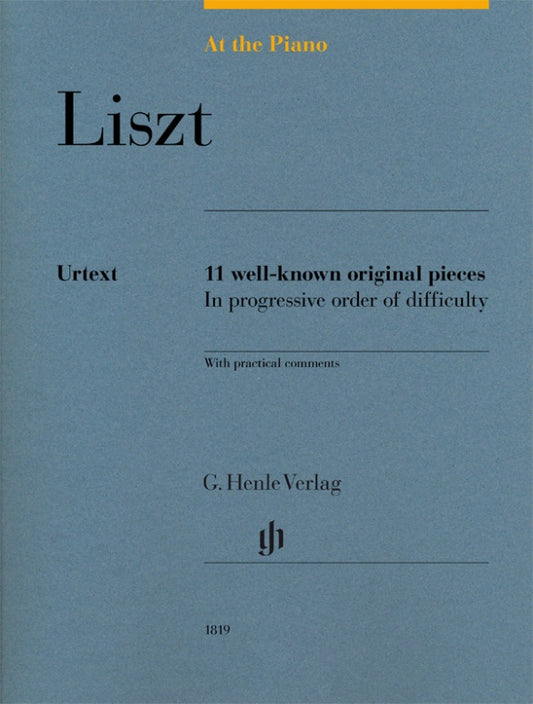 FRANZ LISZT At the Piano - 11 well-known original pieces [HN1819]