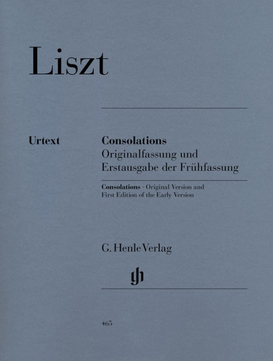 FRANZ LISZT Consolations (including first edition of the early version) [HN465]