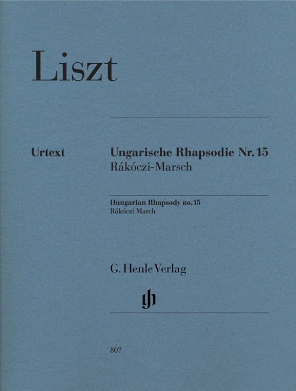 FRANZ LISZT Hungarian Rhapsody no. 15 (Rákóczi March) [HN807]