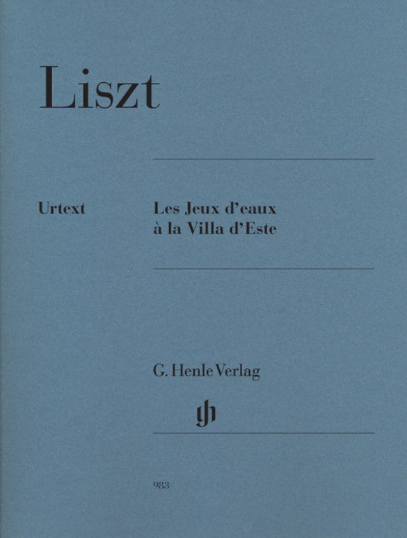 FRANZ LISZT Les Jeux d'eaux à la Villa d'Este [HN983]