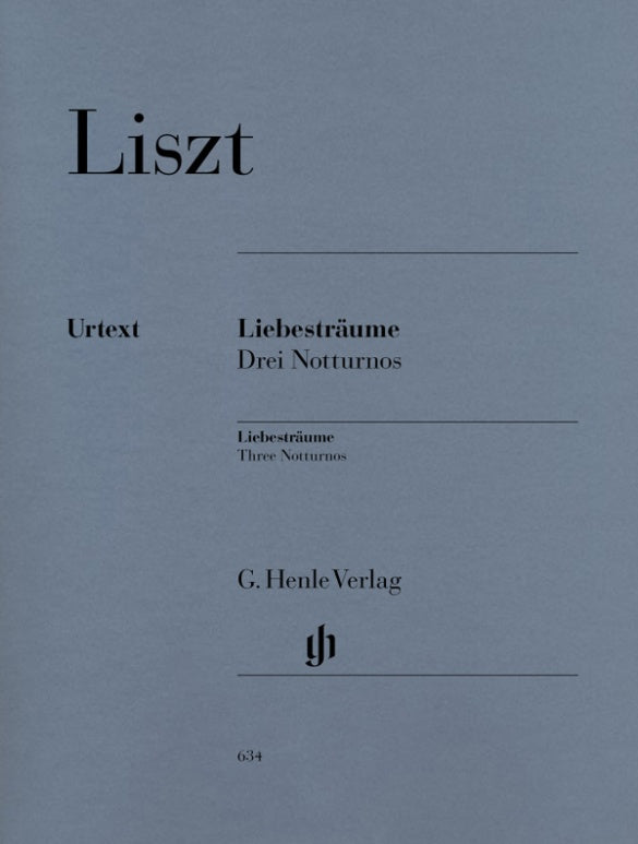 FRANZ LISZT Liebesträume, 3 Notturnos [HN634]