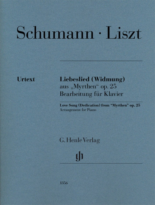 FRANZ LISZT Love Song (Dedication) from “Myrthen” op. 25 (Robert Schumann) [HN1356]