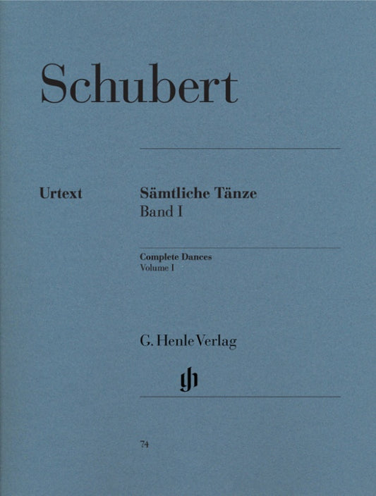 FRANZ SCHUBERT Complete Dances, Volume I [HN74]