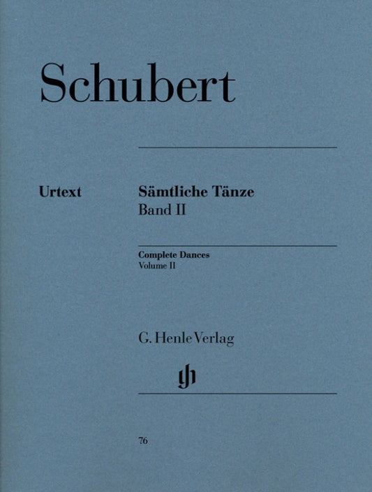 FRANZ SCHUBERT Complete Dances, Volume II [HN76]