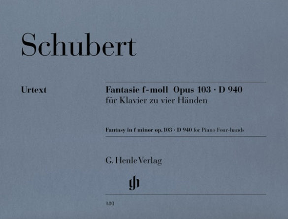 FRANZ SCHUBERT Fantasy f minor op. 103 D 940 [HN180]