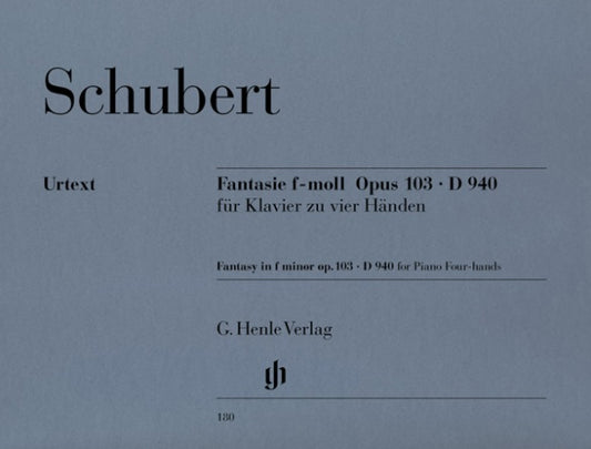 FRANZ SCHUBERT Fantasy f minor op. 103 D 940 [HN180]
