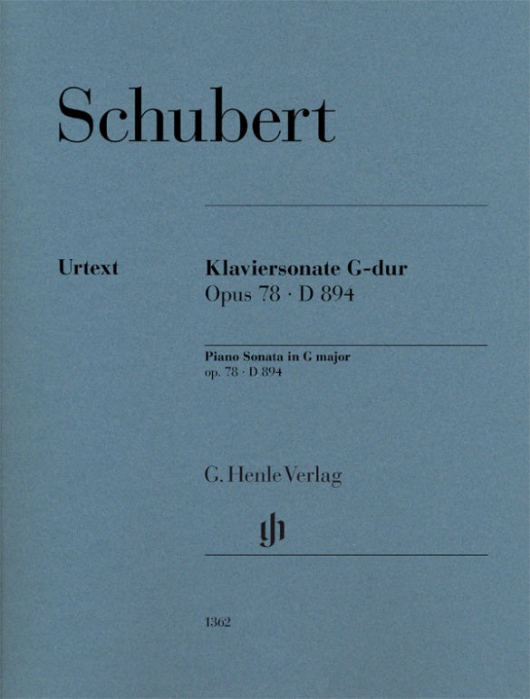 FRANZ SCHUBERT Piano Sonata G major op. 78 D 894 [HN1362]