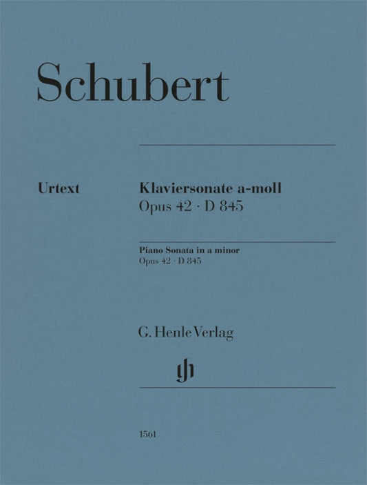 FRANZ SCHUBERT Piano Sonata a minor op. 42 D 845 [HN1561]
