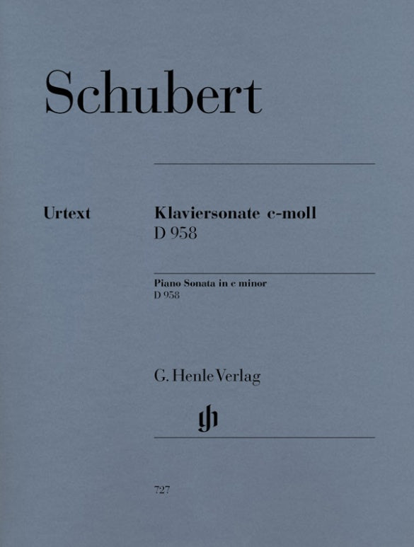 FRANZ SCHUBERT Piano Sonata c minor D 958 [HN727]