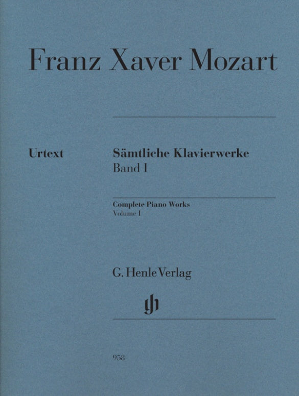 FRANZ XAVER MOZART Complete Piano Works, Volume I [HN958]