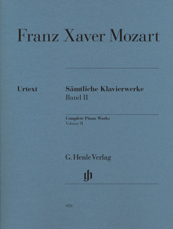 FRANZ XAVER MOZART Complete Piano Works, Volume II [HN959]