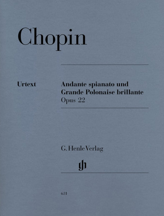 FRÉDÉRIC CHOPIN Andante spianato and Grande Polonaise brillante E flat major op. 22 [HN631]