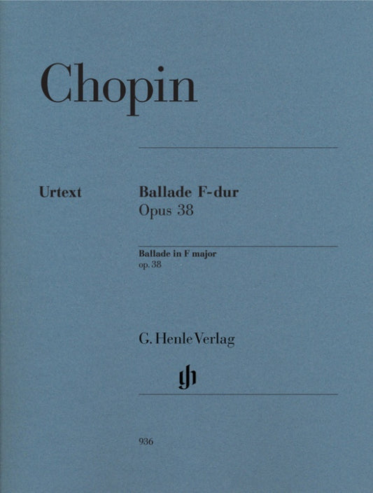 FRÉDÉRIC CHOPIN Ballade F major op. 38 [HN936]