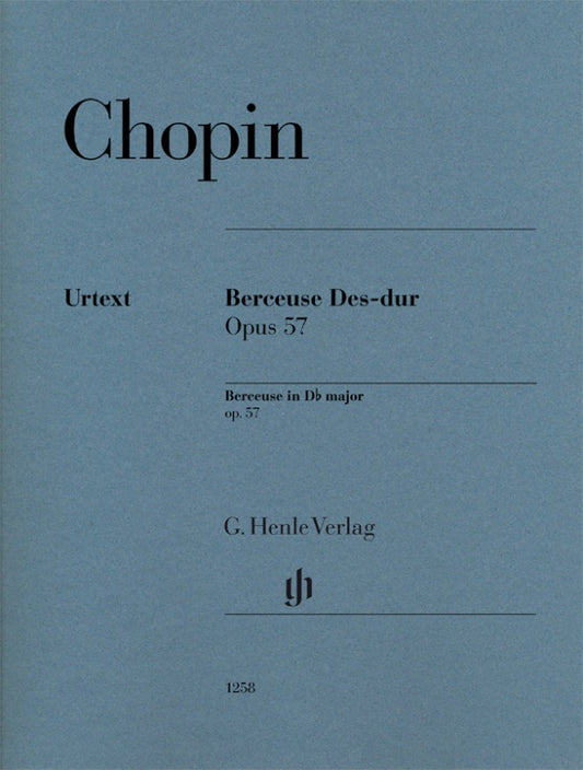 FRÉDÉRIC CHOPIN Berceuse D flat major op. 57[HN1258]