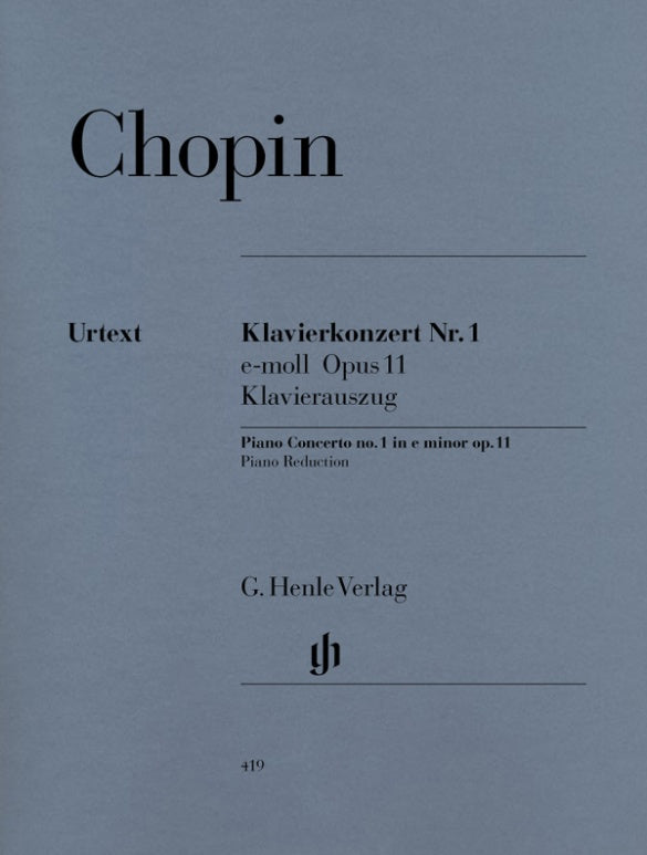 FRÉDÉRIC CHOPIN Piano Concerto no. 1 e minor op. 11 [HN419]