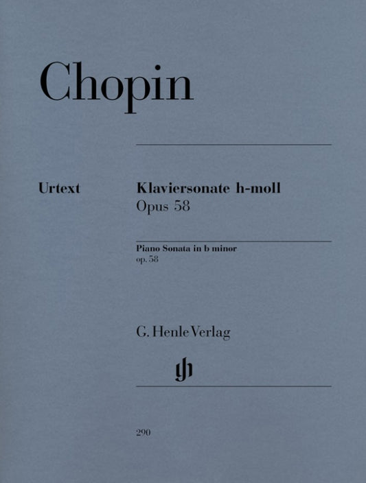 FRÉDÉRIC CHOPIN Piano Sonata b minor op. 58 [HN871]