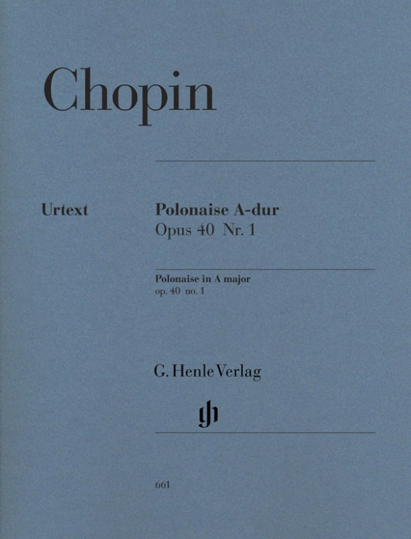 FRÉDÉRIC CHOPIN Polonaise A major op. 40 no. 1 (Militaire) [HN661]