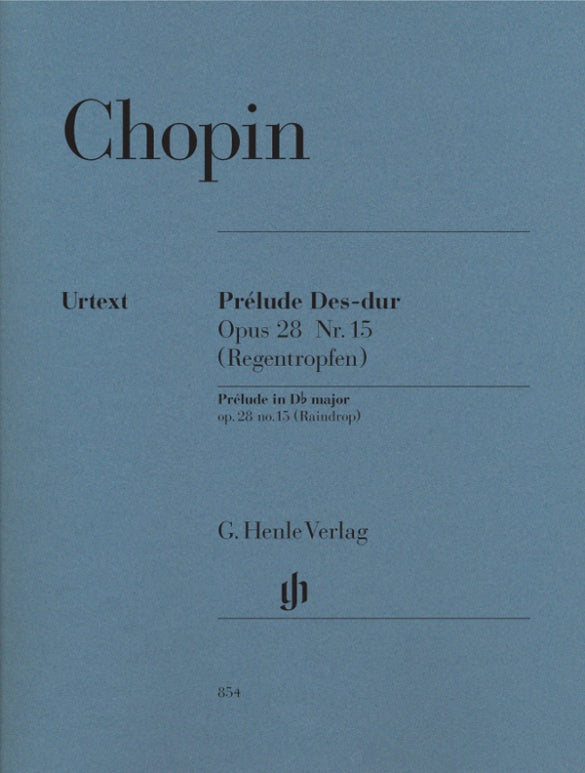 FRÉDÉRIC CHOPIN Prelude D flat major op. 28 no. 15 (Raindrop) [HN854]