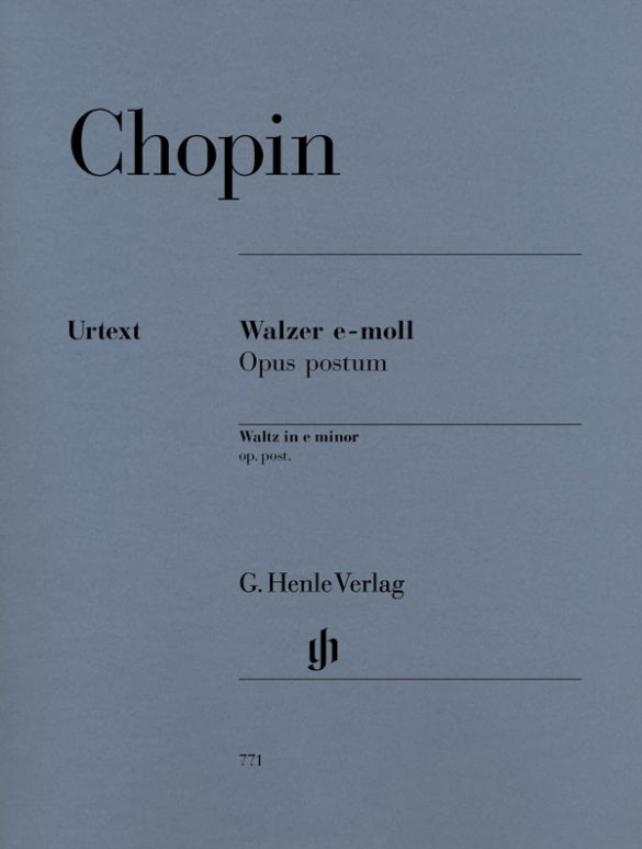 FRÉDÉRIC CHOPIN Waltz e minor op. post. [HN771]