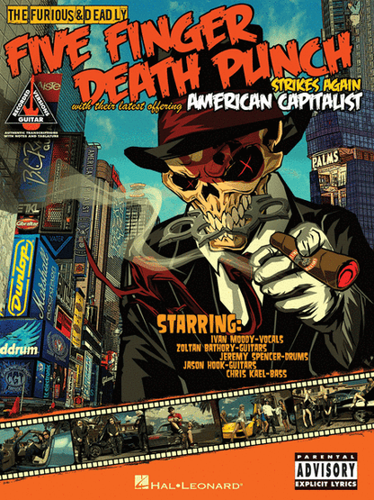 Five Finger Death Punch – American Capitalist Guitar Recorded Versions TAB [691181]