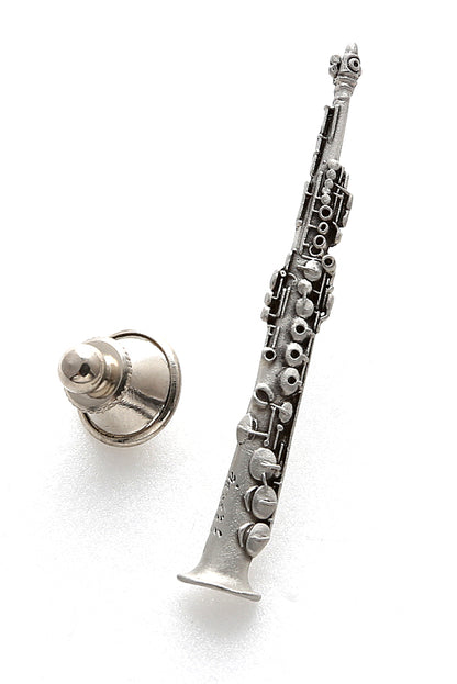 Harmony Soprano Saxophone Pewter Pin FPP576PW