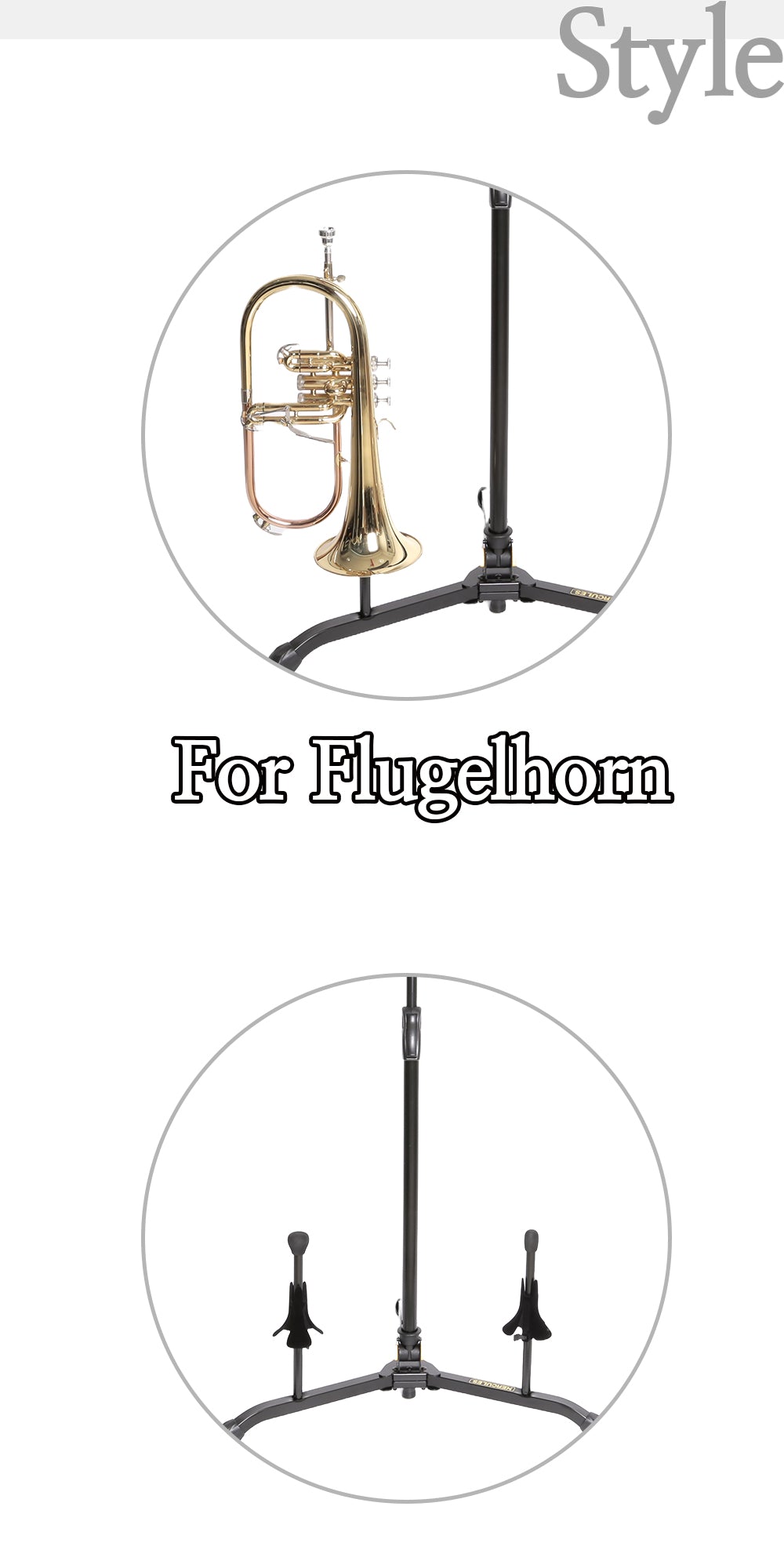 Hercules Orchestra Stand & Trumpet, Flugelhorn combo stand