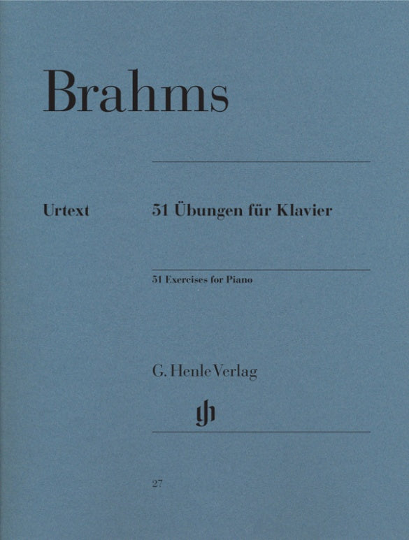 JOHANNES BRAHMS 51 Exercises for Piano [HN27]